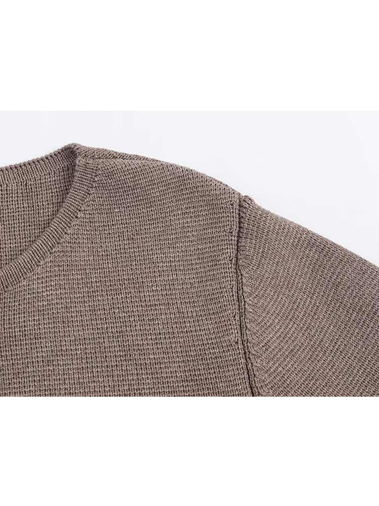 Tailored Knit Button-Down with Polished Silhouette