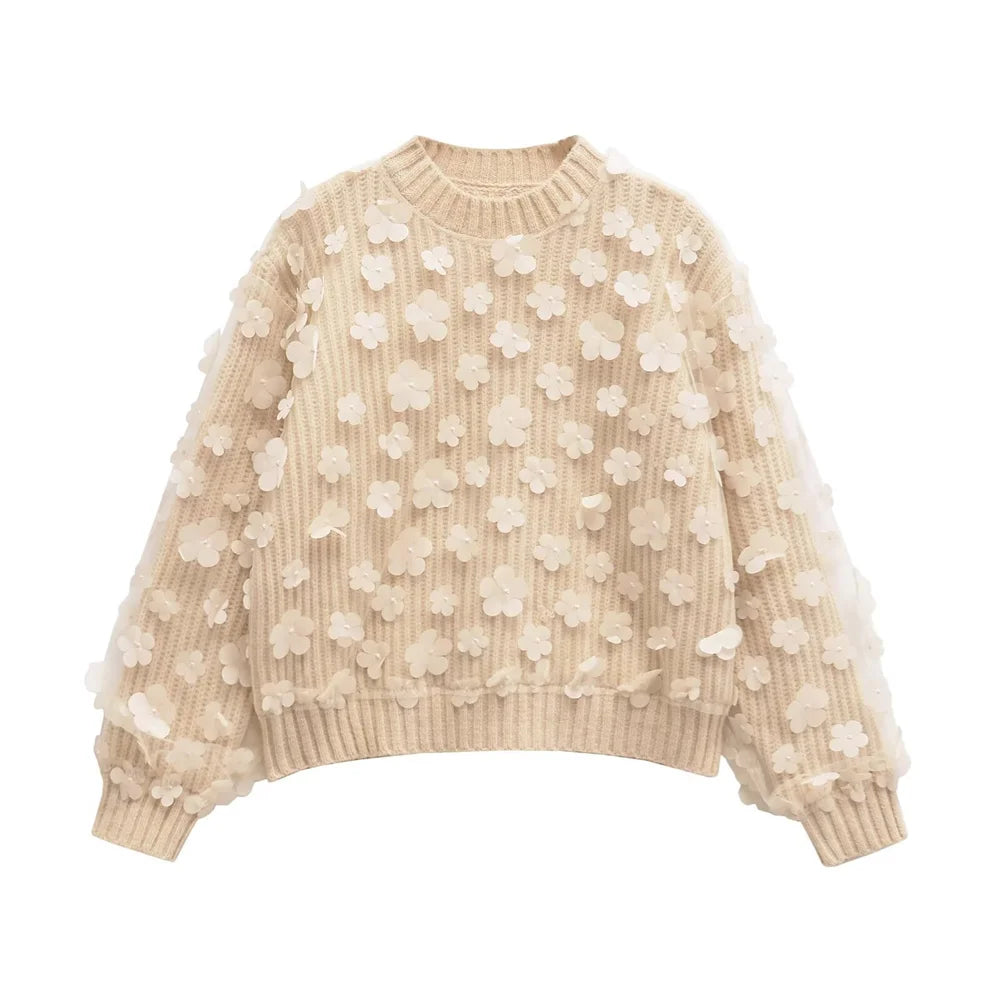 Floriane Petal Panel Sweater