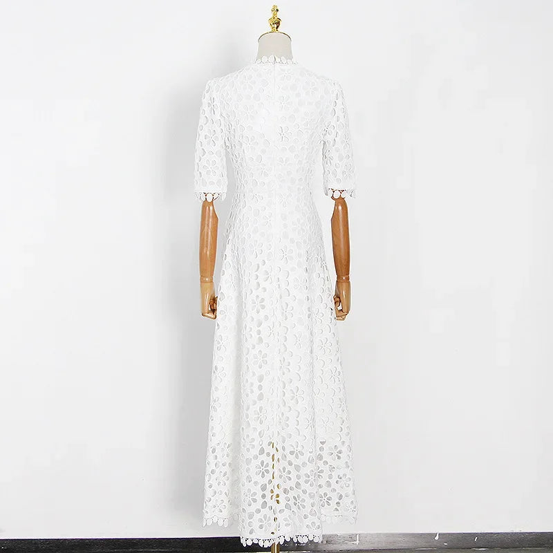 The Marisole Dress –V-Neck Floral Whisper Maxi Dress