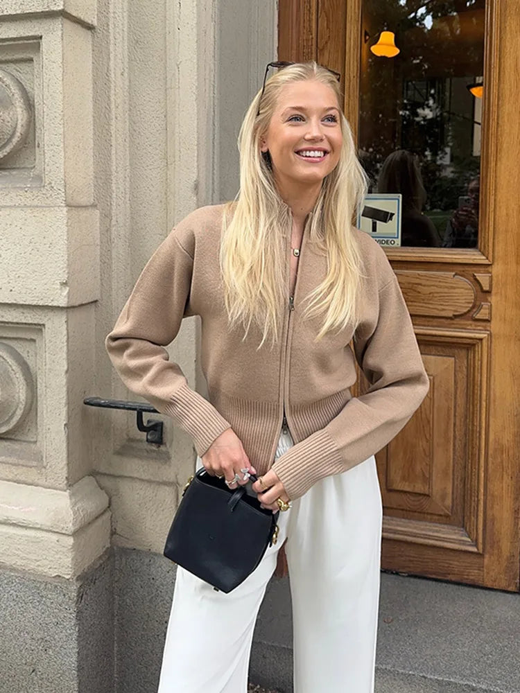 The Colette Zip-Up Cardigan