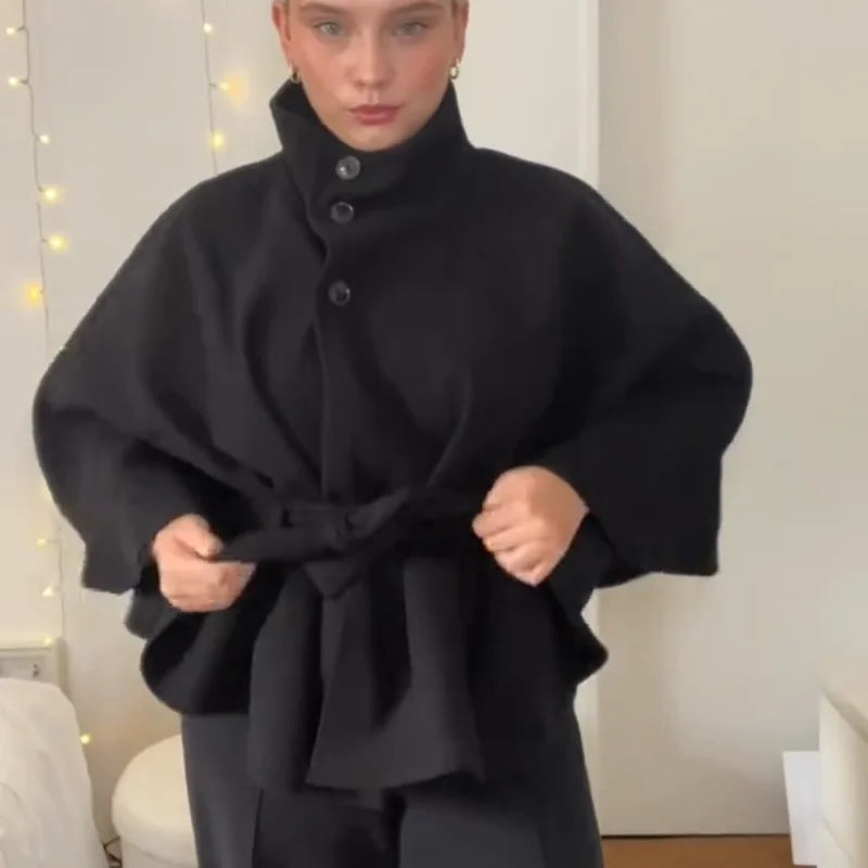 Sabine 1975 Classic Wool Blend Cape
