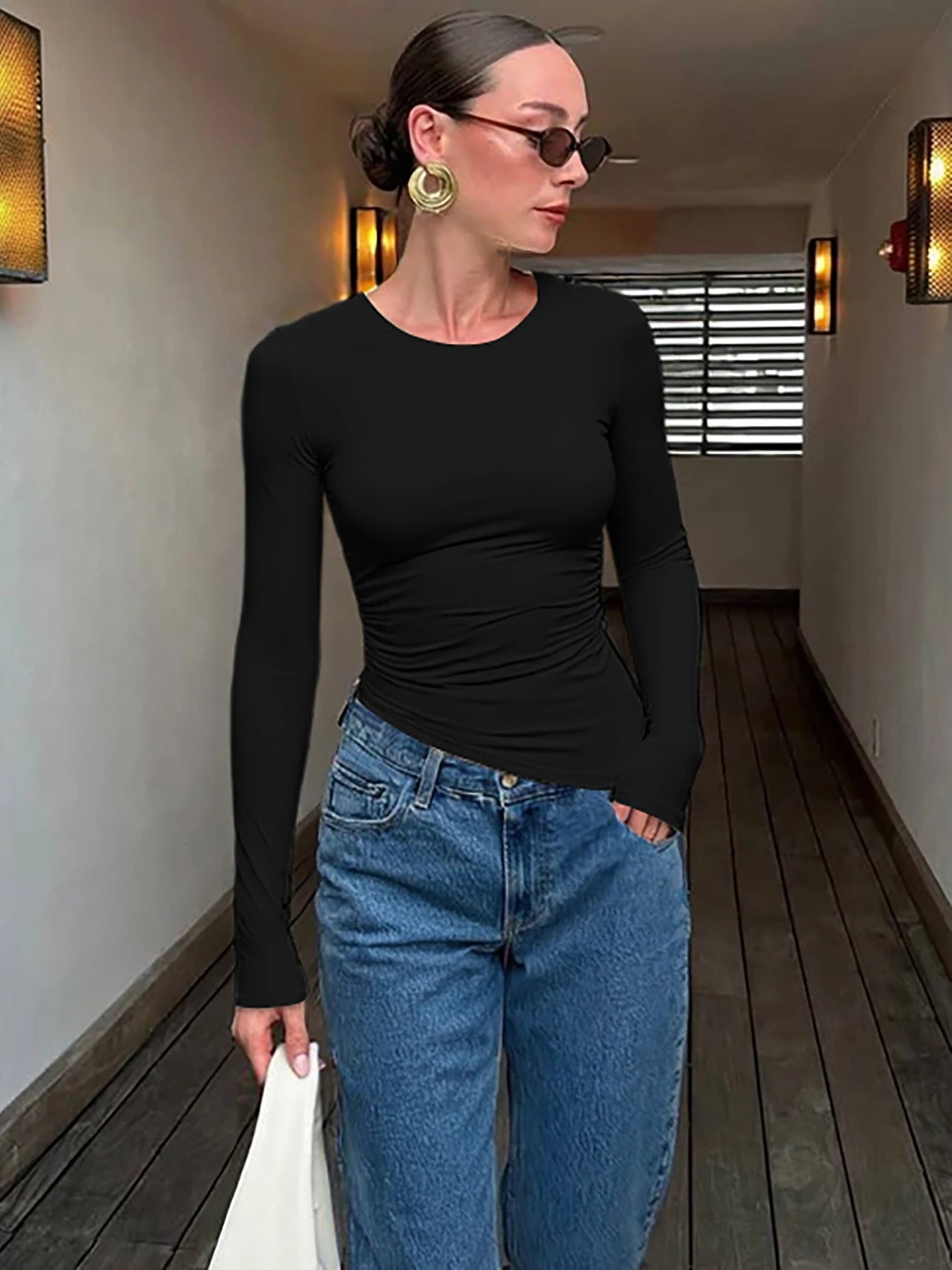 The Isolde Asymmetric Slim Top
