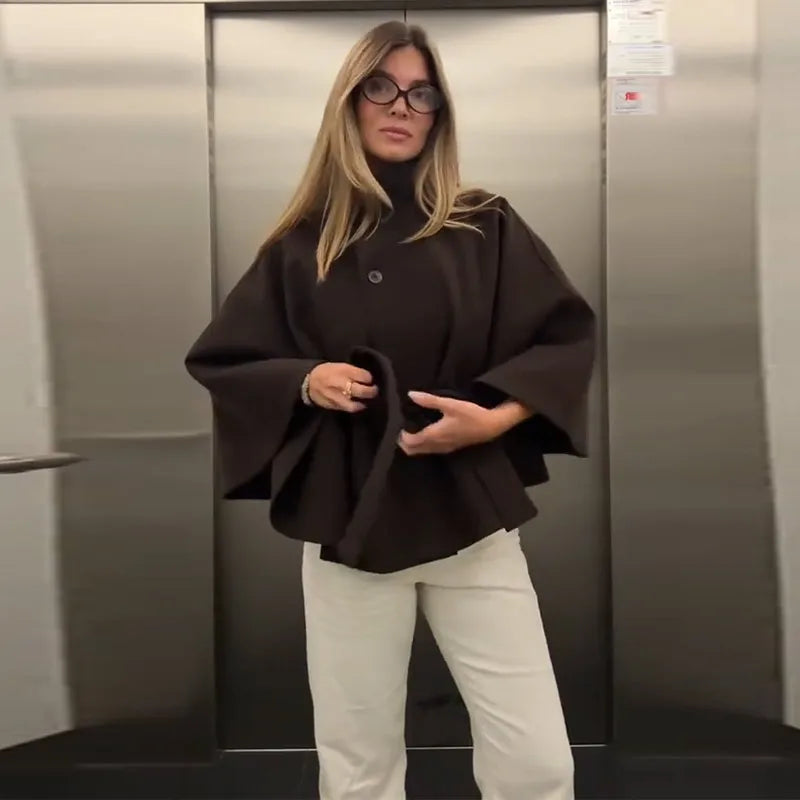 Sabine 1975 Classic Wool Blend Cape