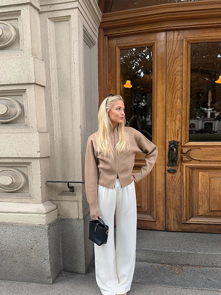 The Colette Zip-Up Cardigan