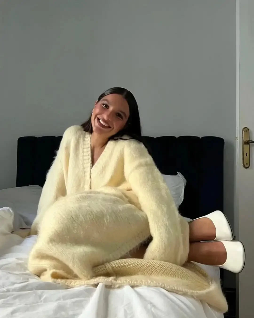 The Adrastine Set – Single-Breasted Knit Co-ord