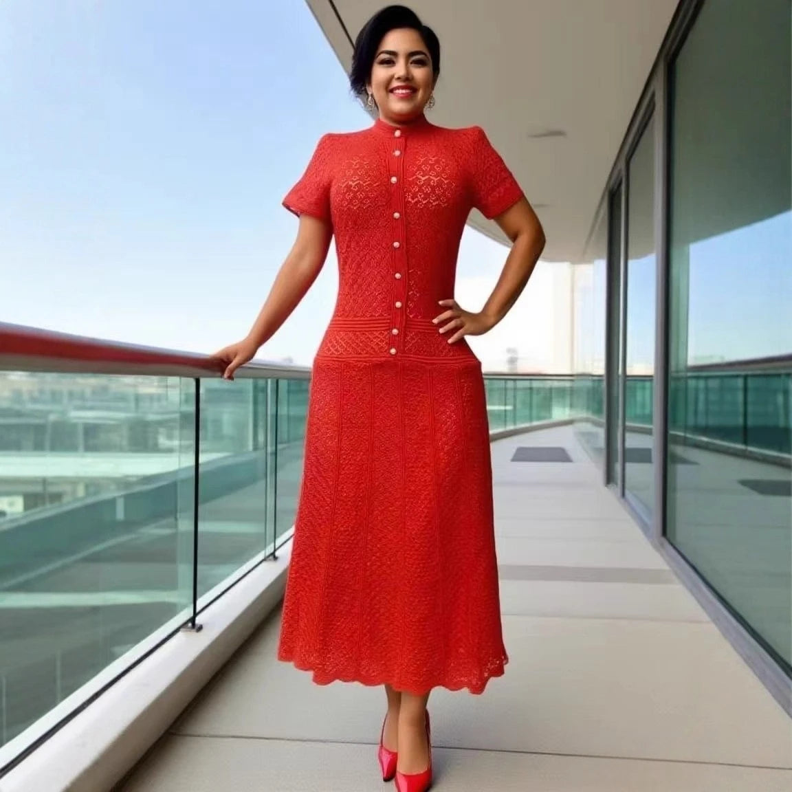 The Évra Dress – Refined Spring Knit Dress