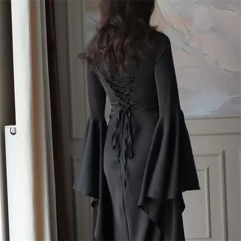 Isadora Sleek Waist Cinching Flared Gown