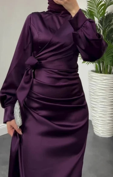 Lysandra Slim Satin Evening Dress