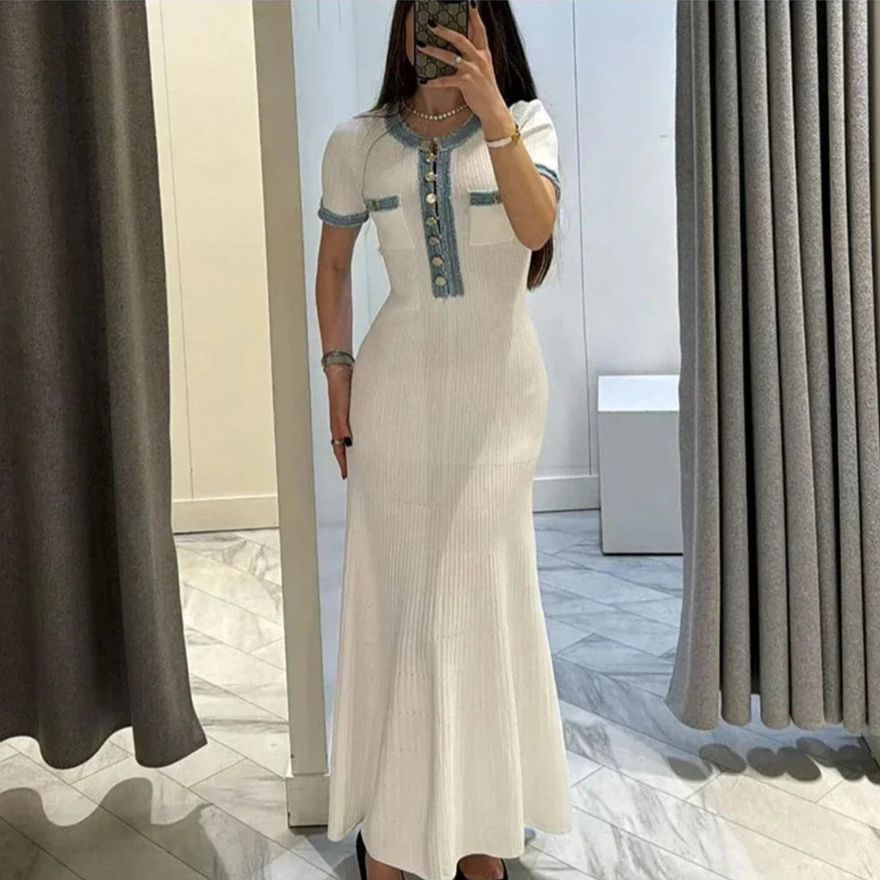 Margaux Button-Front Dress