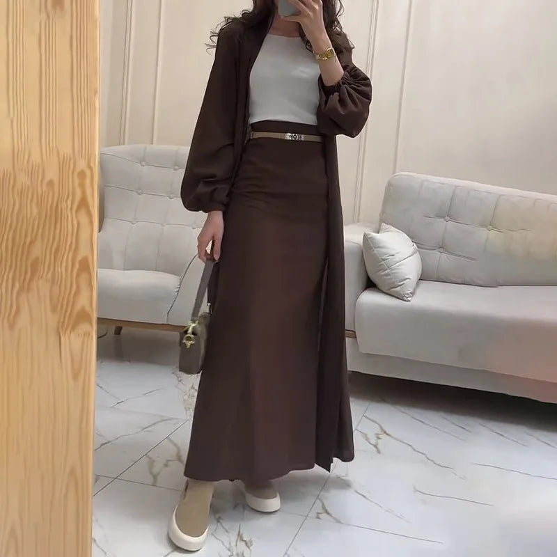 The Liora Regal Robe & Skirt Set