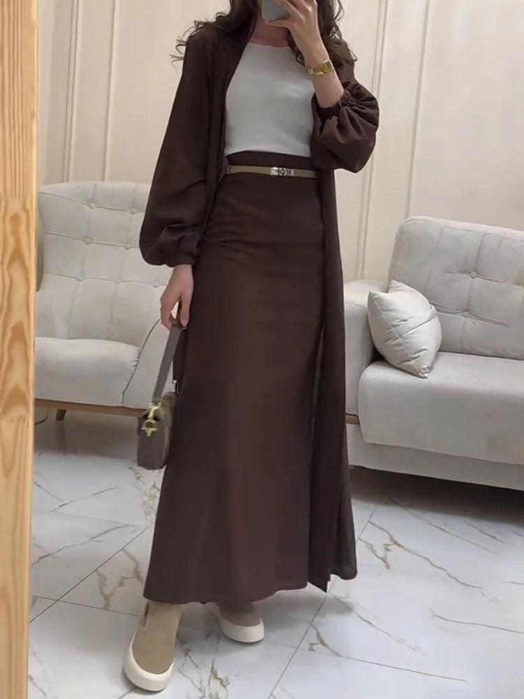 The Liora Regal Robe & Skirt Set