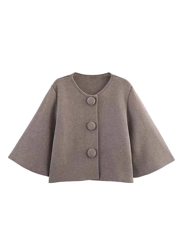 Tailored Knit Button-Down with Polished Silhouette
