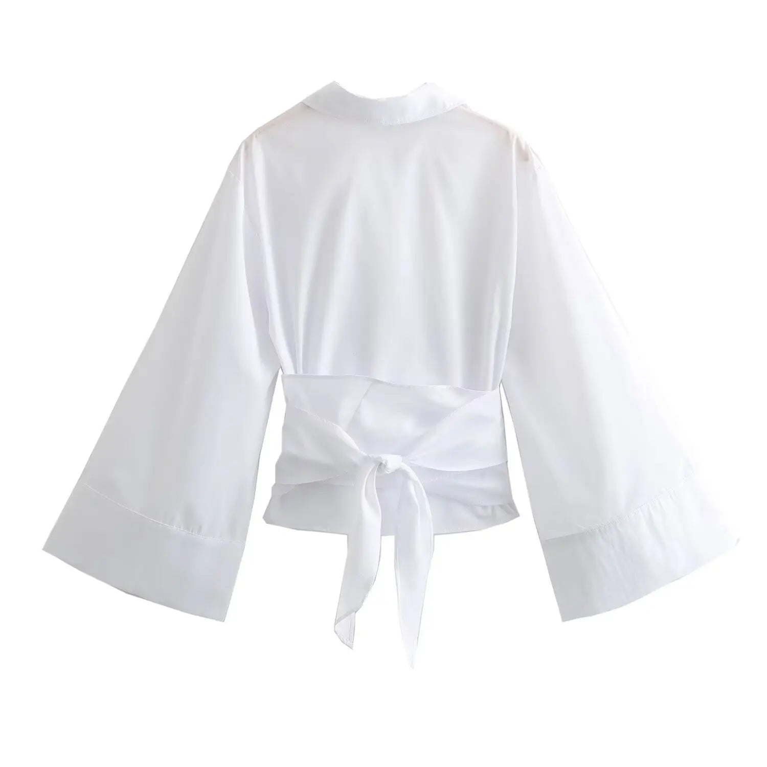Liora Draped Wrap Blouse