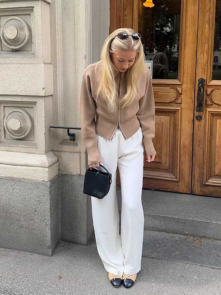 The Colette Zip-Up Cardigan