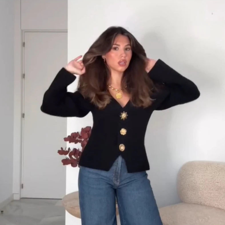 Elara V-Neck Cardigan