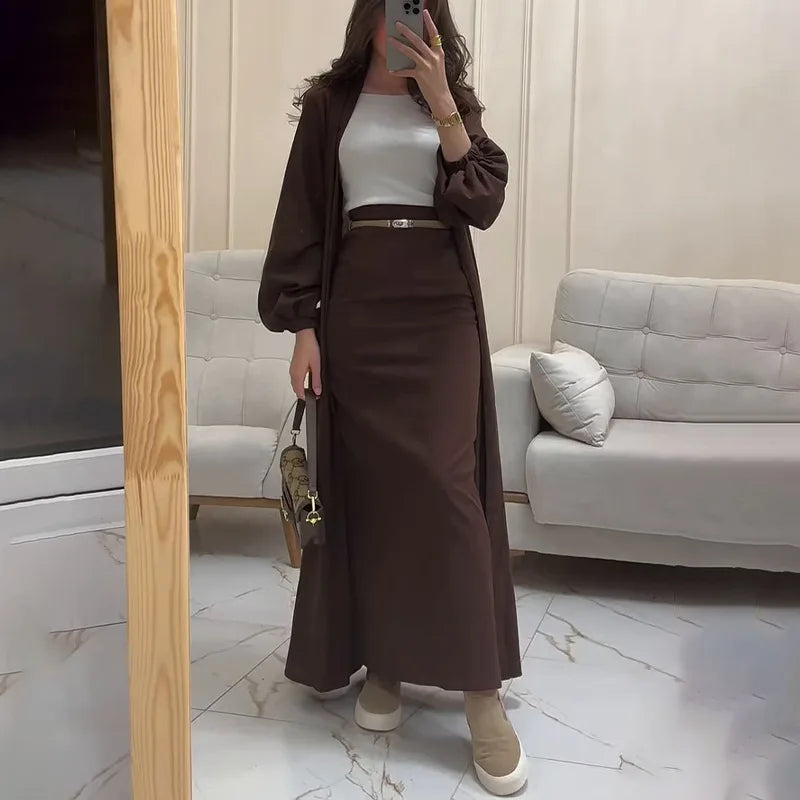 The Liora Regal Robe & Skirt Set