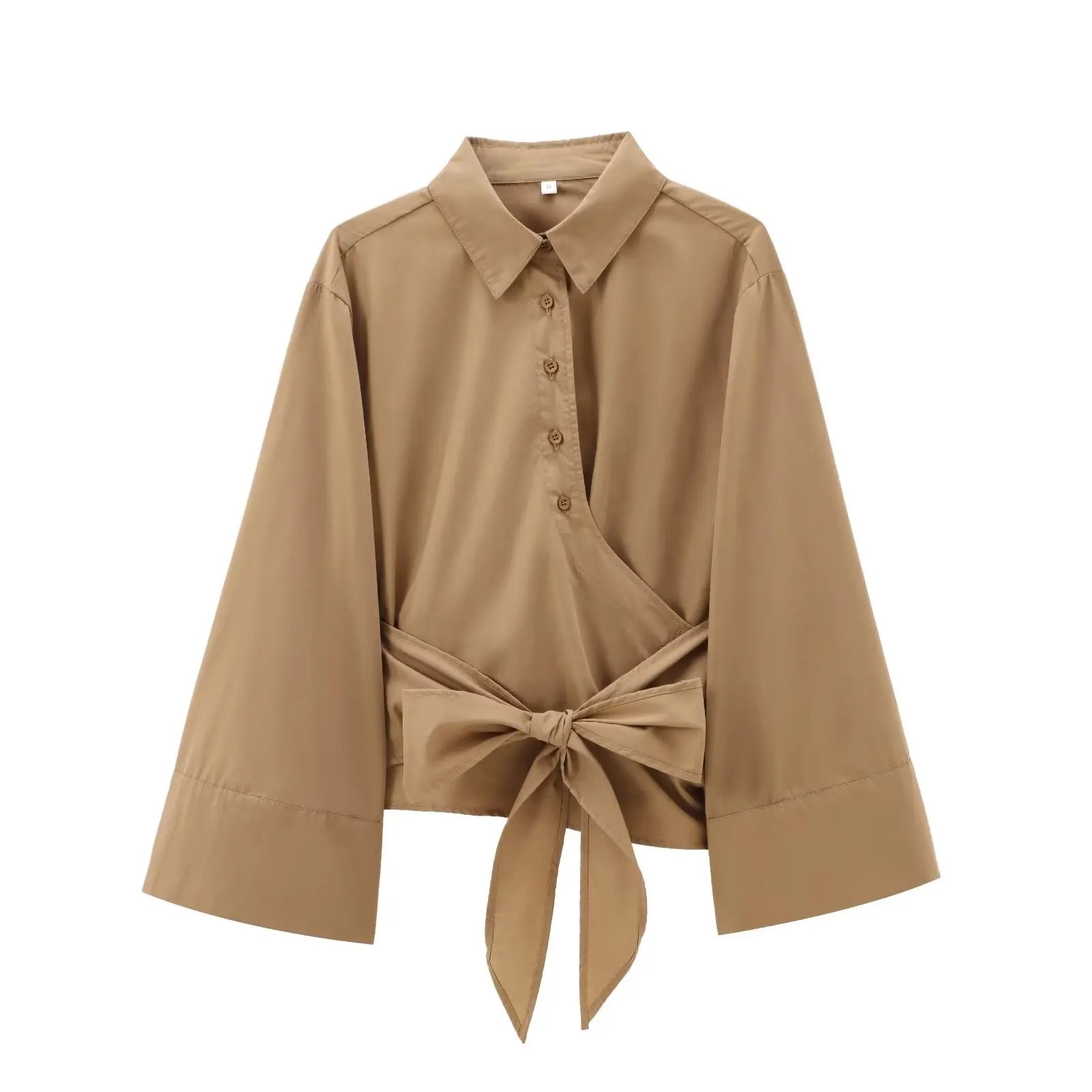 Liora Draped Wrap Blouse