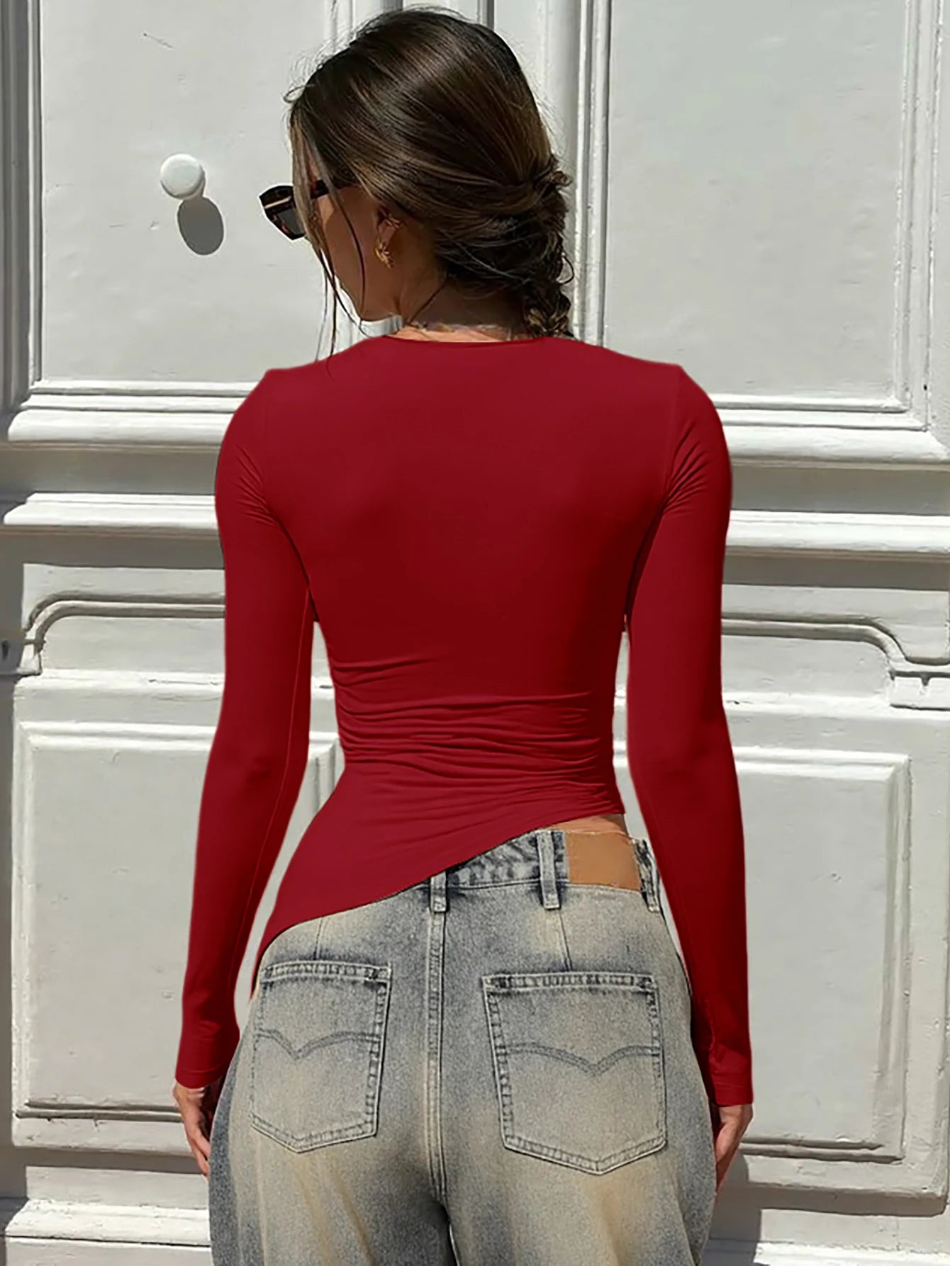 The Isolde Asymmetric Slim Top