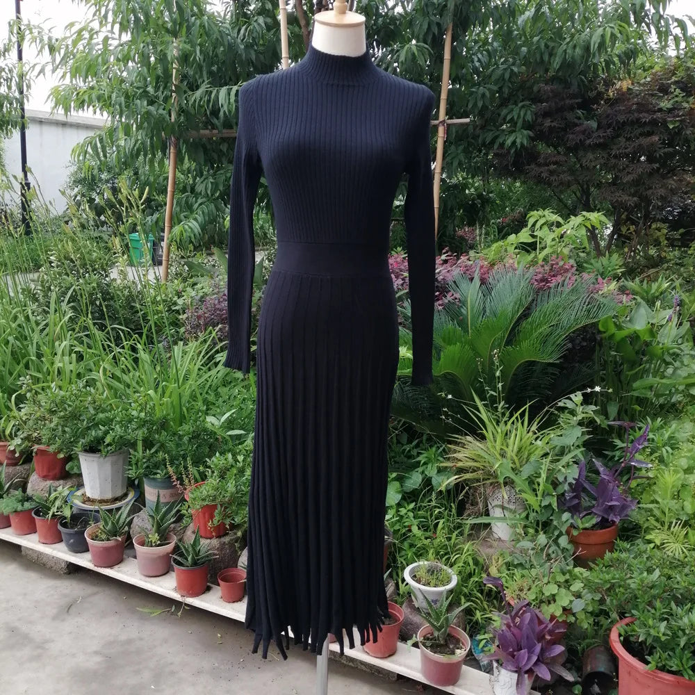 The Marcelle Luxe Pleated Maxi