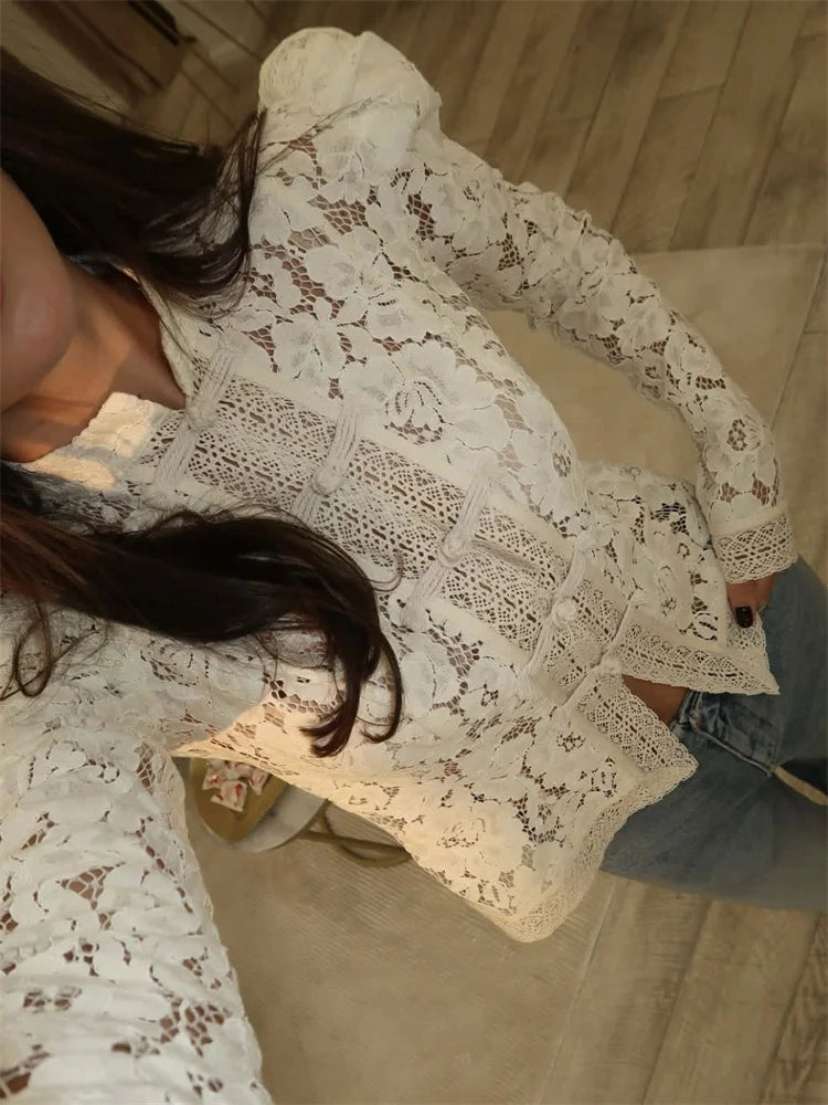 Ophelia Vintage Lace Shrug
