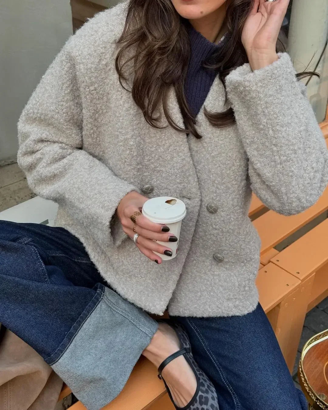 The Bianca Jacket- Double Breasted Wool Coat