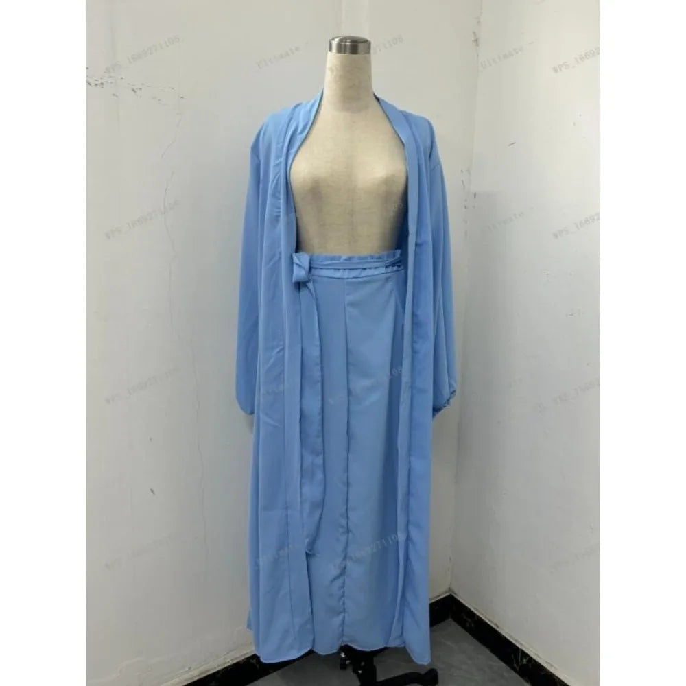 The Liora Regal Robe & Skirt Set