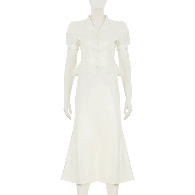 Rosaline A-line Skirt & Top Set
