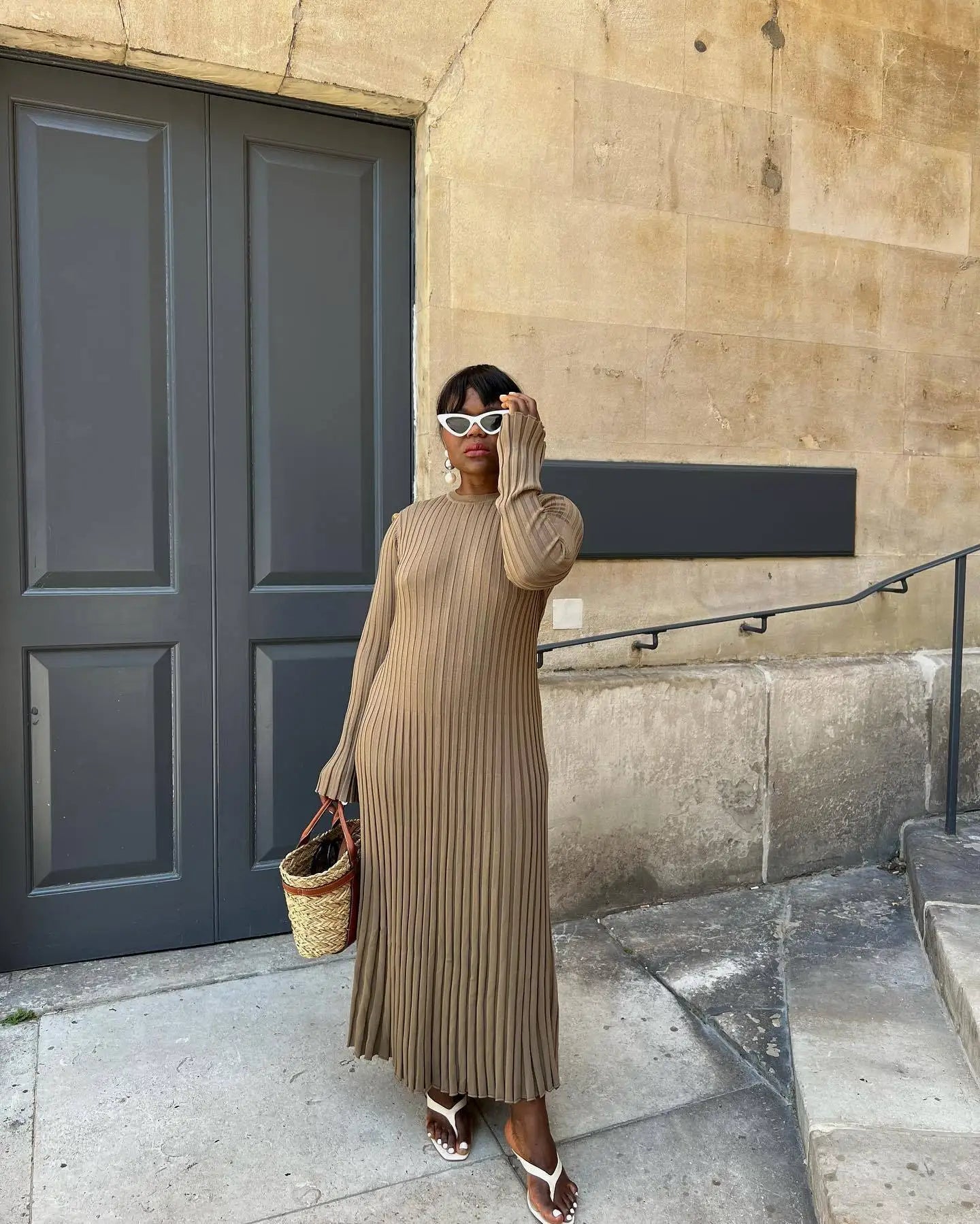 Isolde Elegant Loose Knit Dress