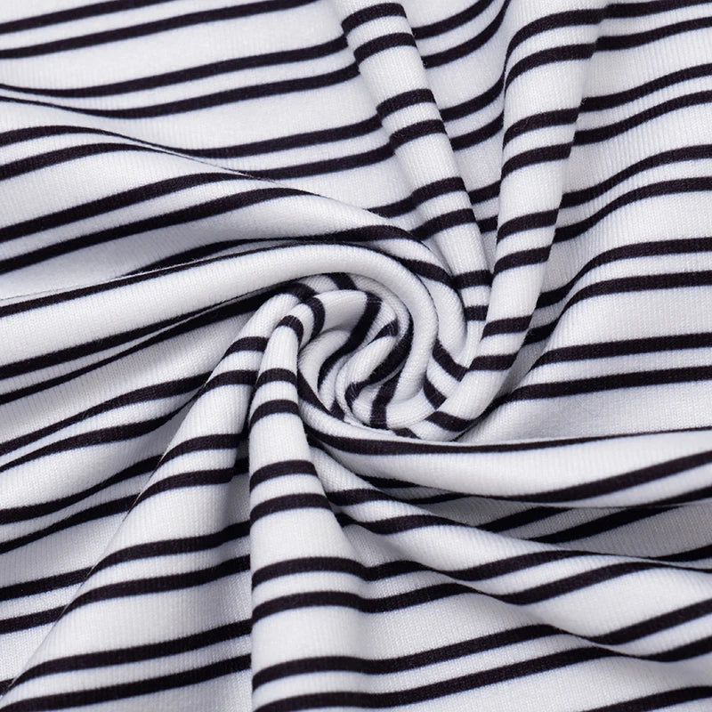 The Marivelle Tee – Striped Fitted Long-Sleeve