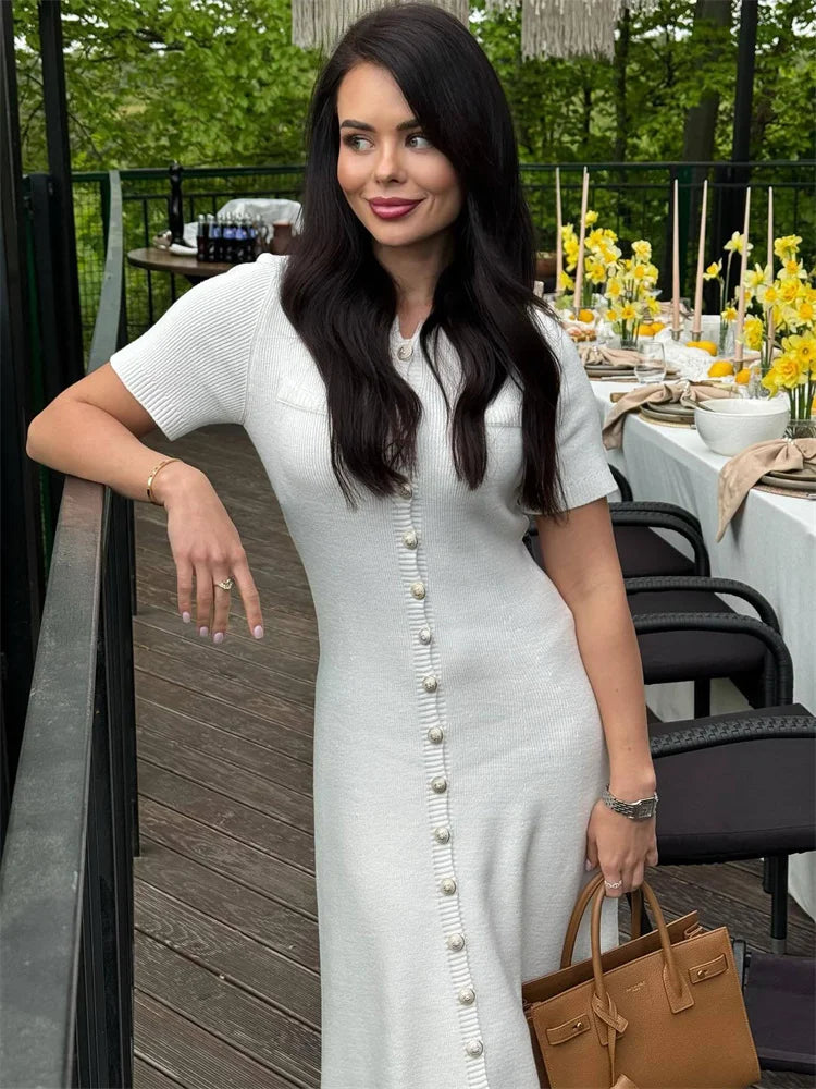 Vivara White Midi Dress