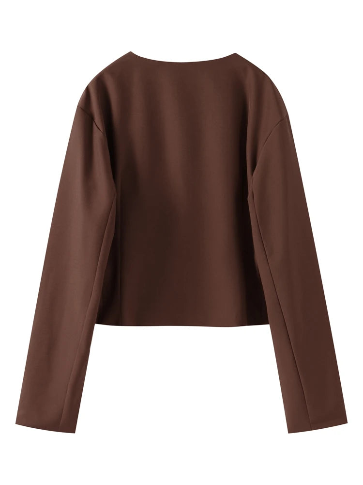Alina Elegant Balloon Sleeve Sweater