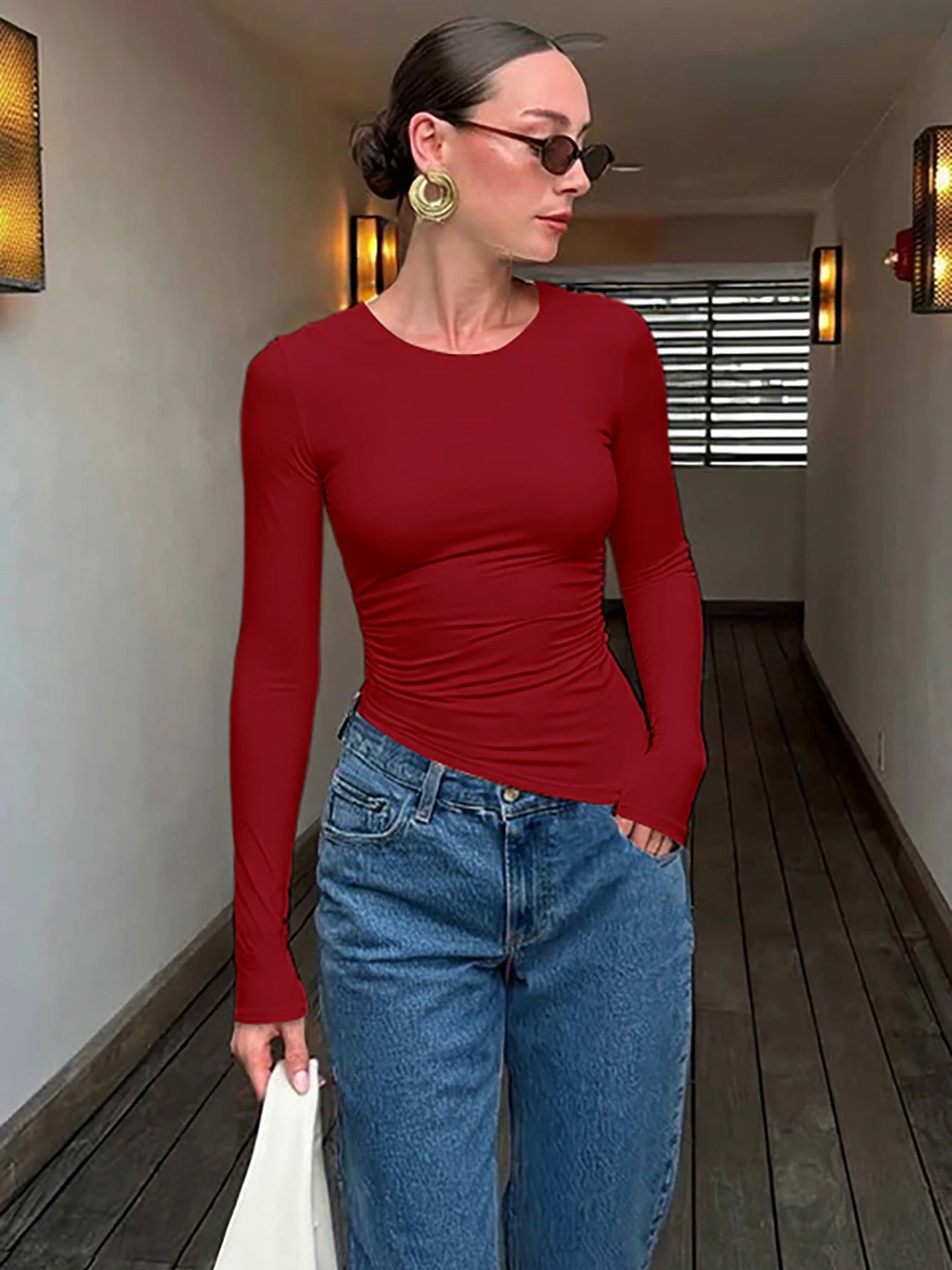 The Isolde Asymmetric Slim Top