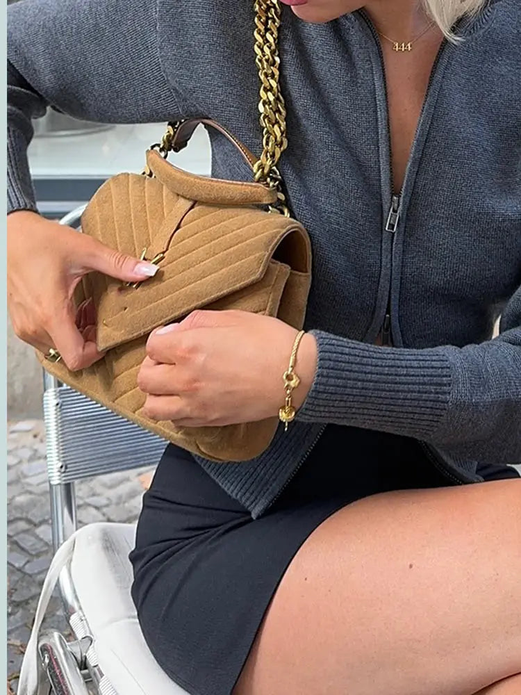 The Colette Zip-Up Cardigan