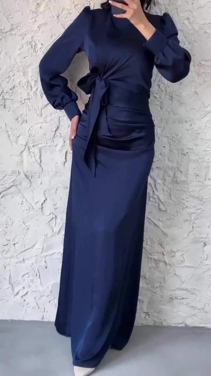 Lysandra Slim Satin Evening Dress