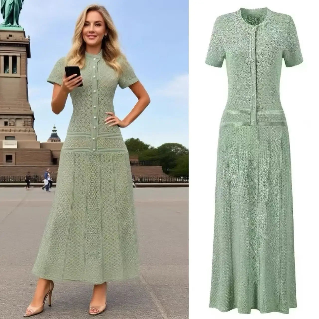 The Évra Dress – Refined Spring Knit Dress