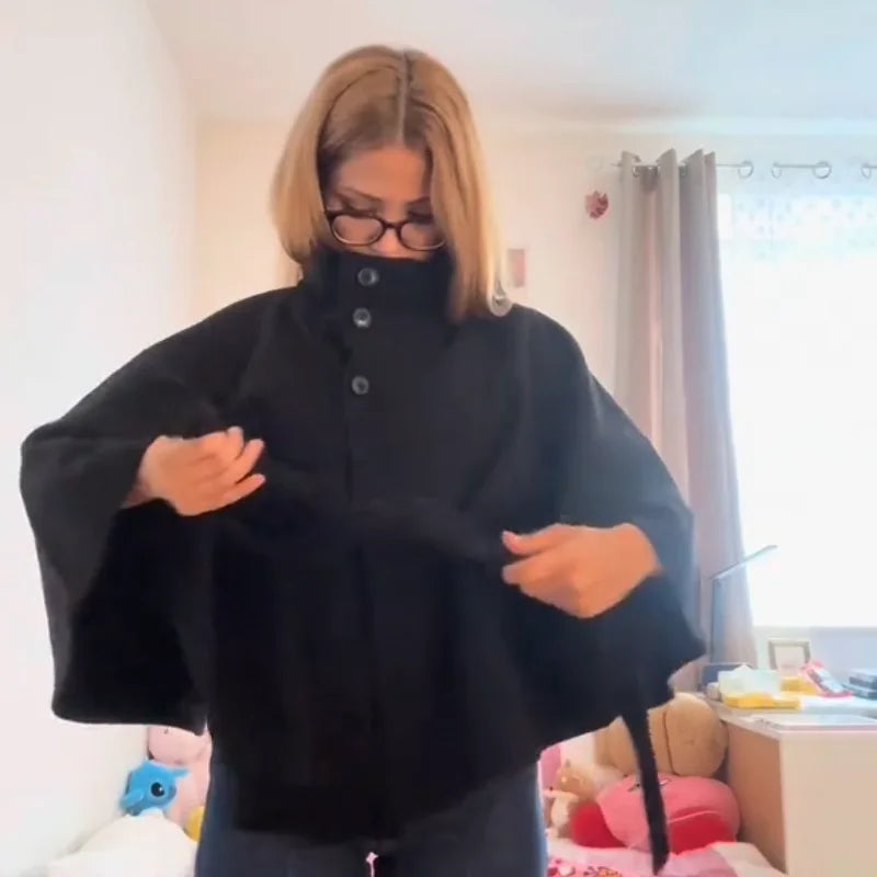 Sabine 1975 Classic Wool Blend Cape