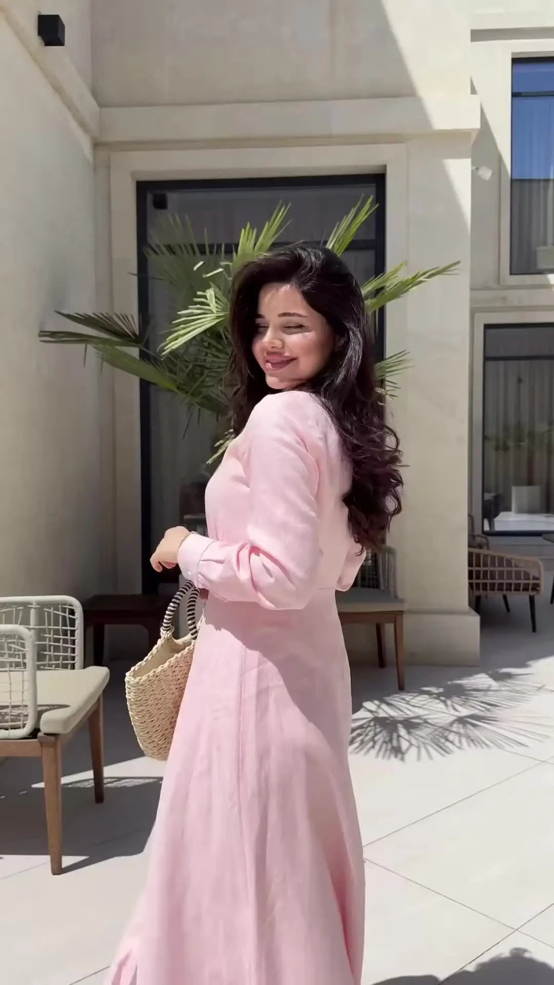 The Calistra Maxi- High-Collar Minimalist Robe