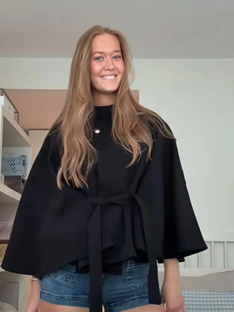 Sabine 1975 Classic Wool Blend Cape
