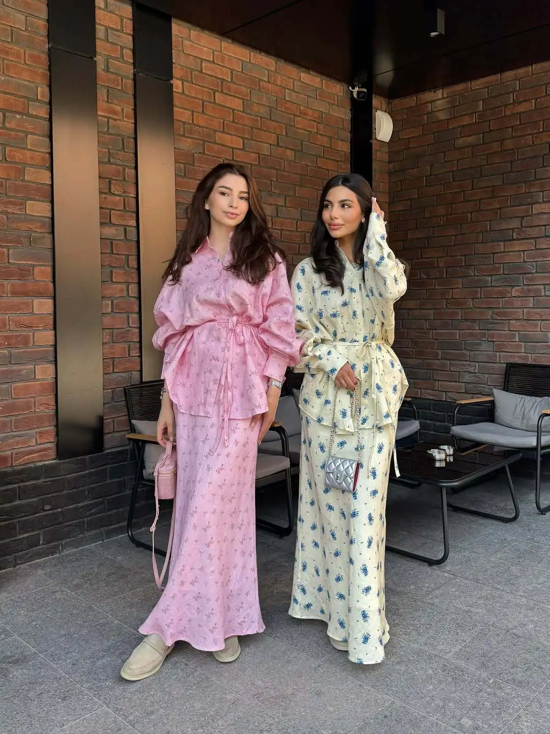 Blossom Vale— Long-Sleeve Floral Maxi Set