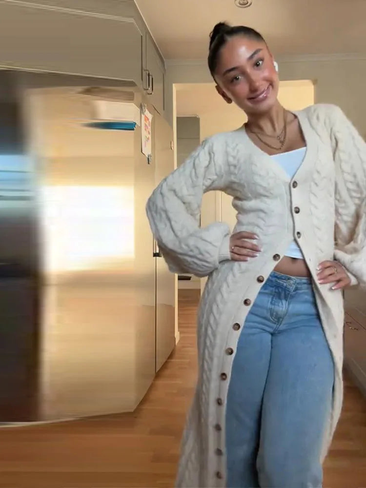 The Camille Dress - Tailored Knit Cardigan Midi