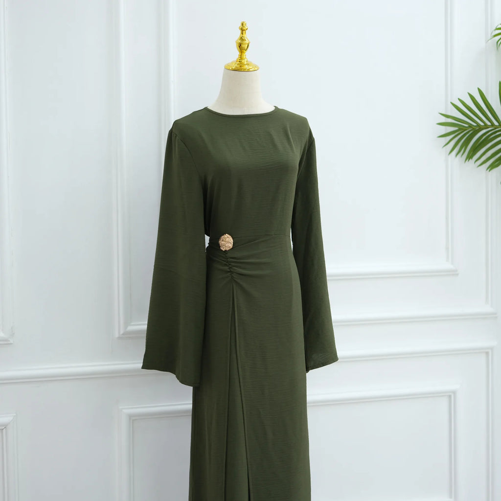 Arabic-Inspired Flow Robe with Draped Silhouette