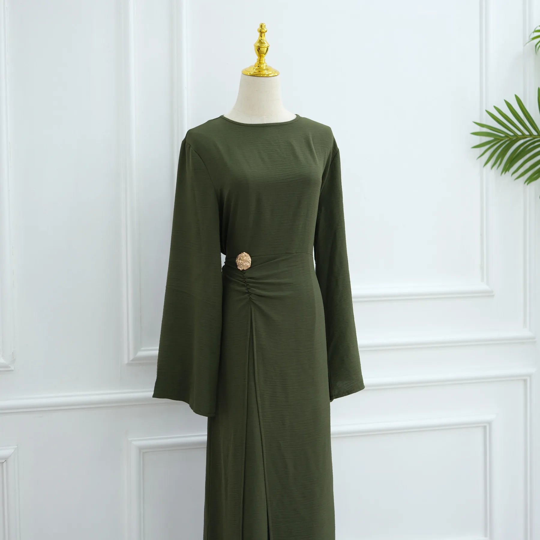 Arabic-Inspired Flow Robe with Draped Silhouette