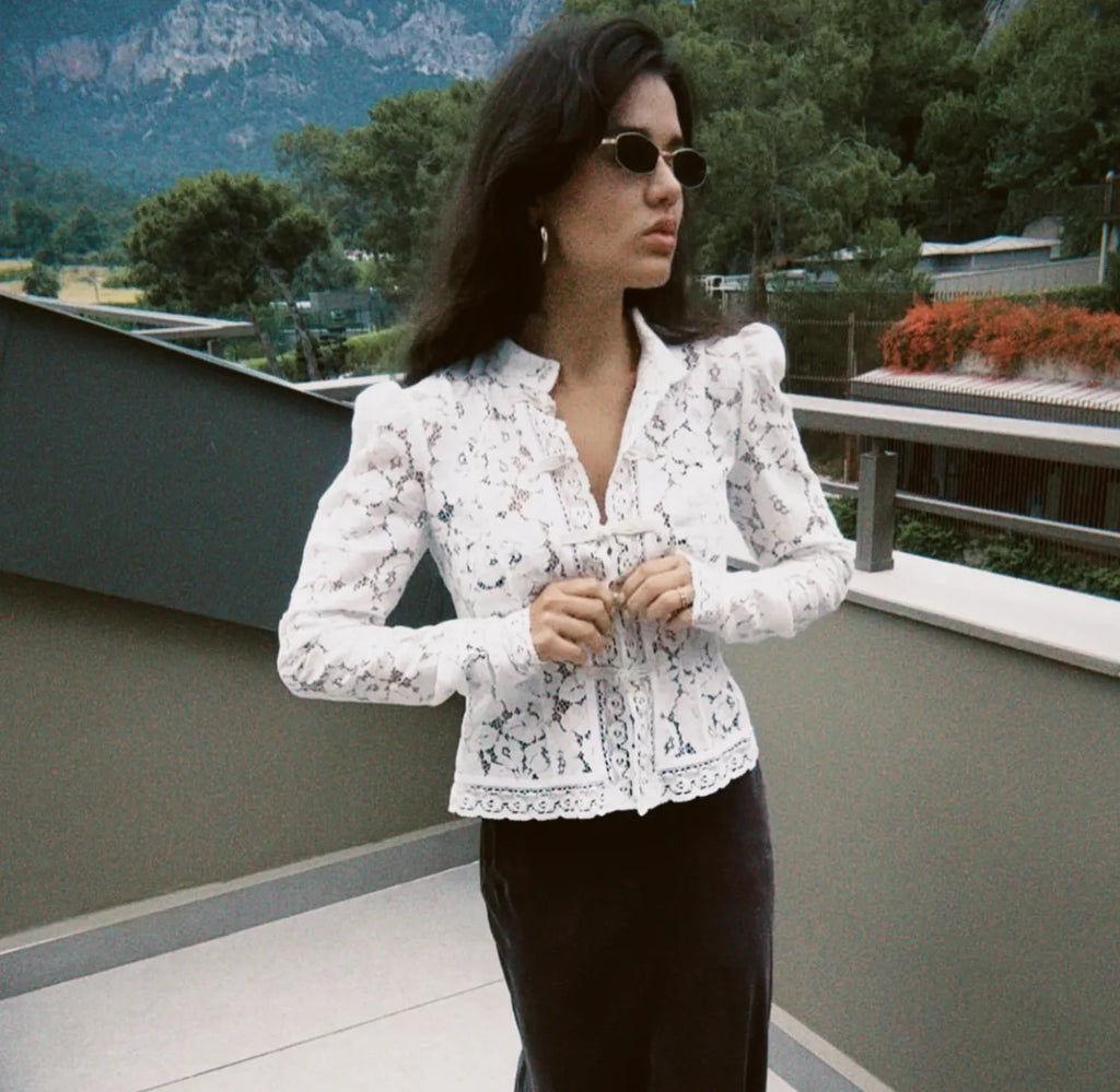 Ophelia Vintage Lace Shrug