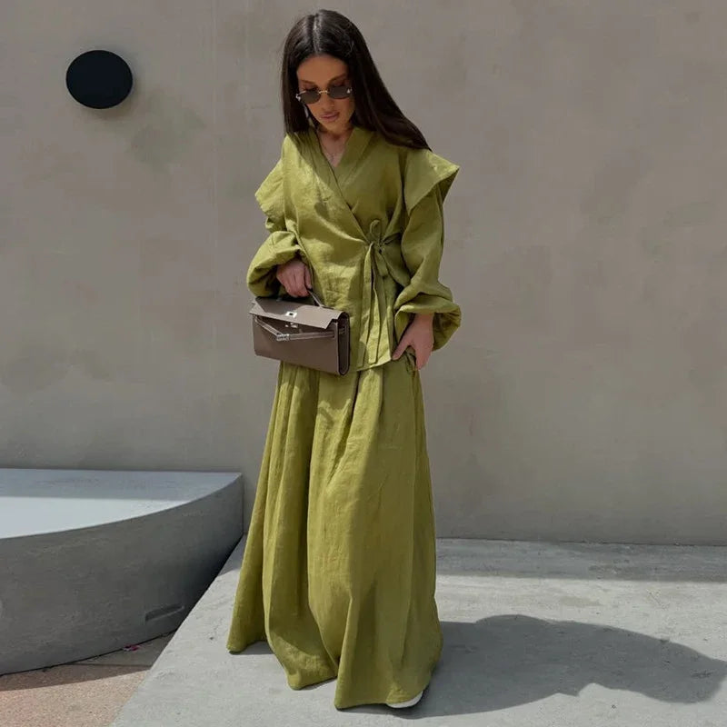 Soft Cotton-Lined V-Neck Summer Dream Set