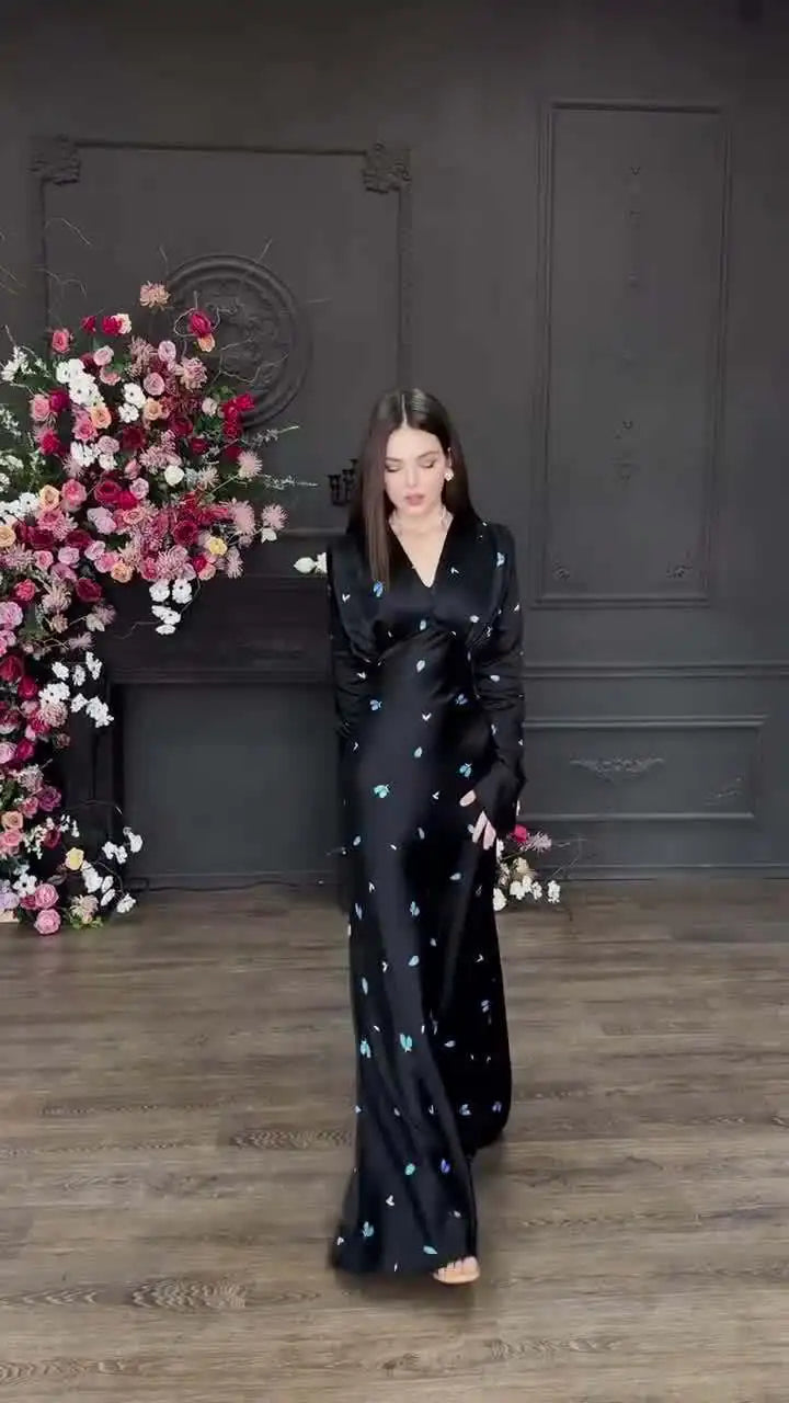 The Miralyn Maxi– Floral Pattern with Sculpted Waist