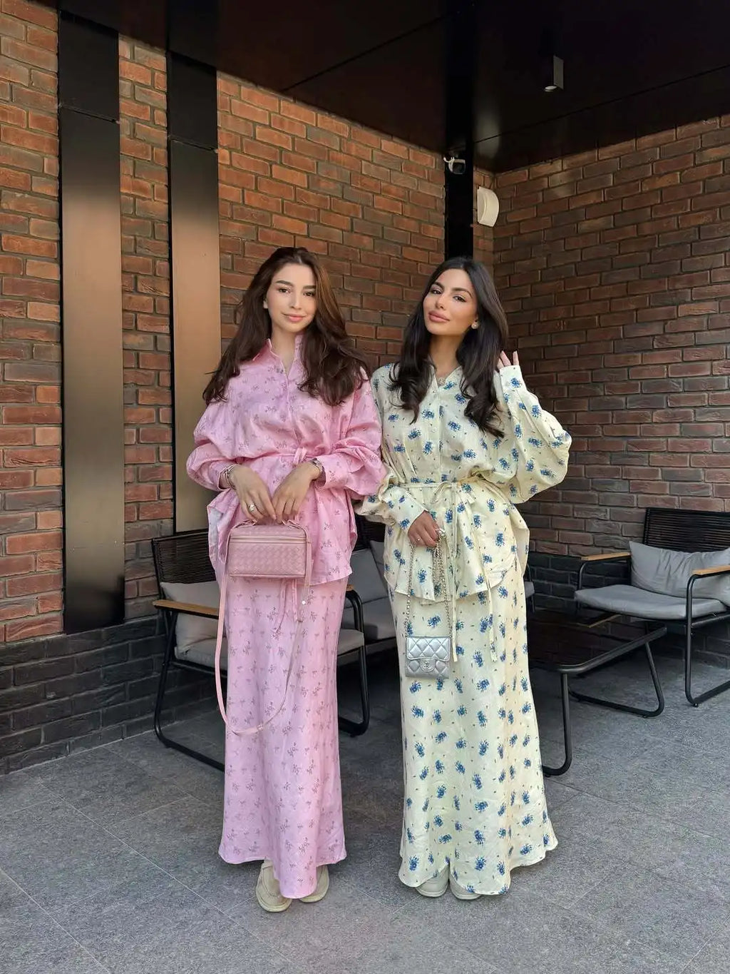 Blossom Vale— Long-Sleeve Floral Maxi Set