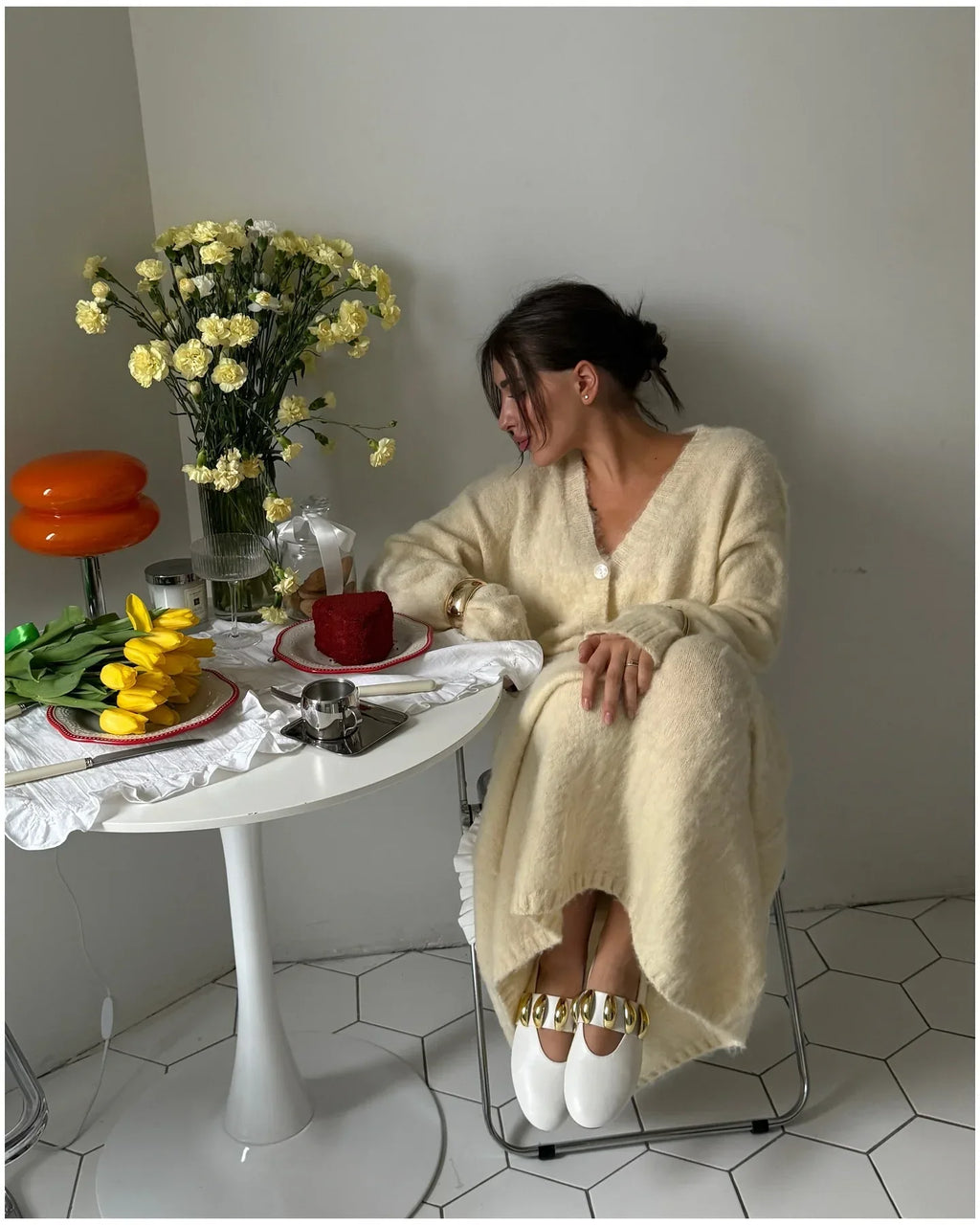 The Adrastine Set – Single-Breasted Knit Co-ord