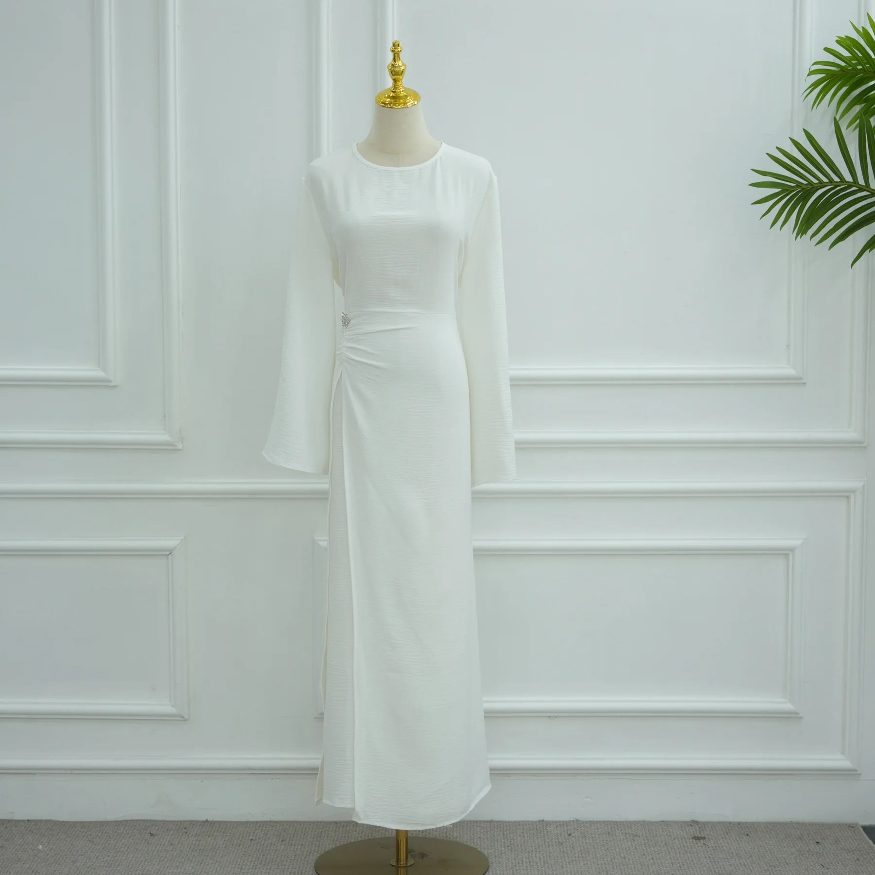 Arabic-Inspired Flow Robe with Draped Silhouette