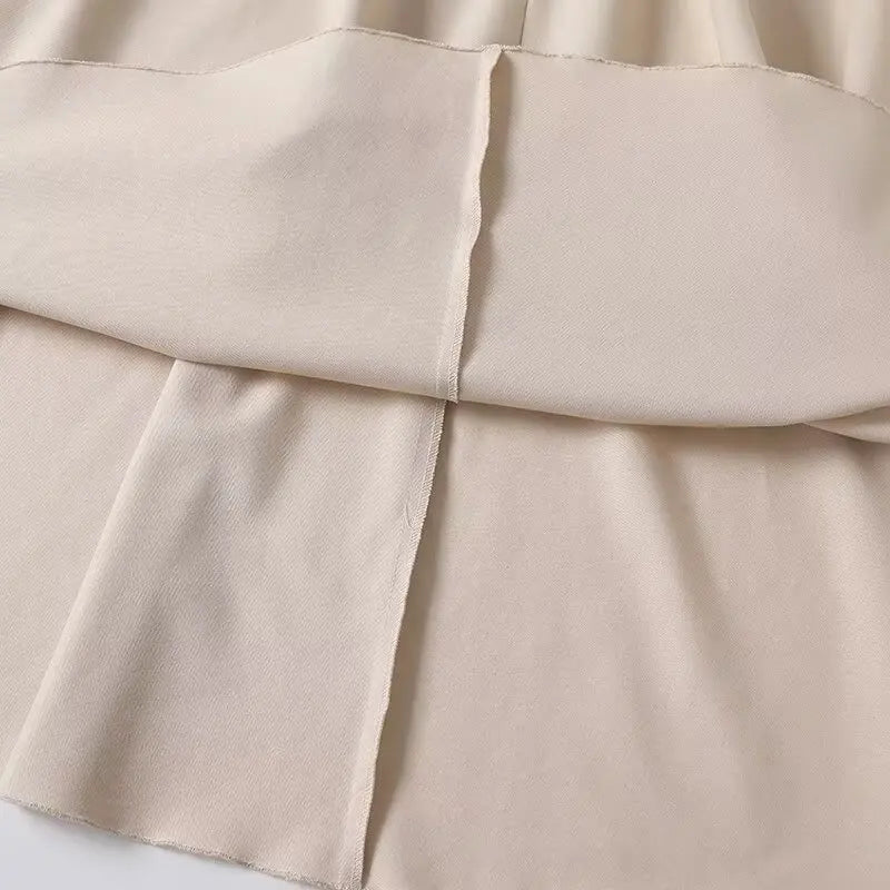 The Arabella Contrast Side-Zip Skirt
