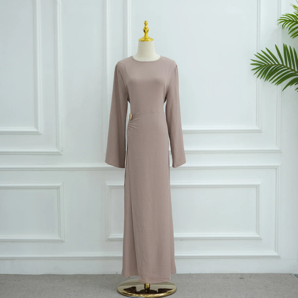 Arabic-Inspired Flow Robe with Draped Silhouette